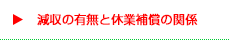 減収の有無と休業補償の関係